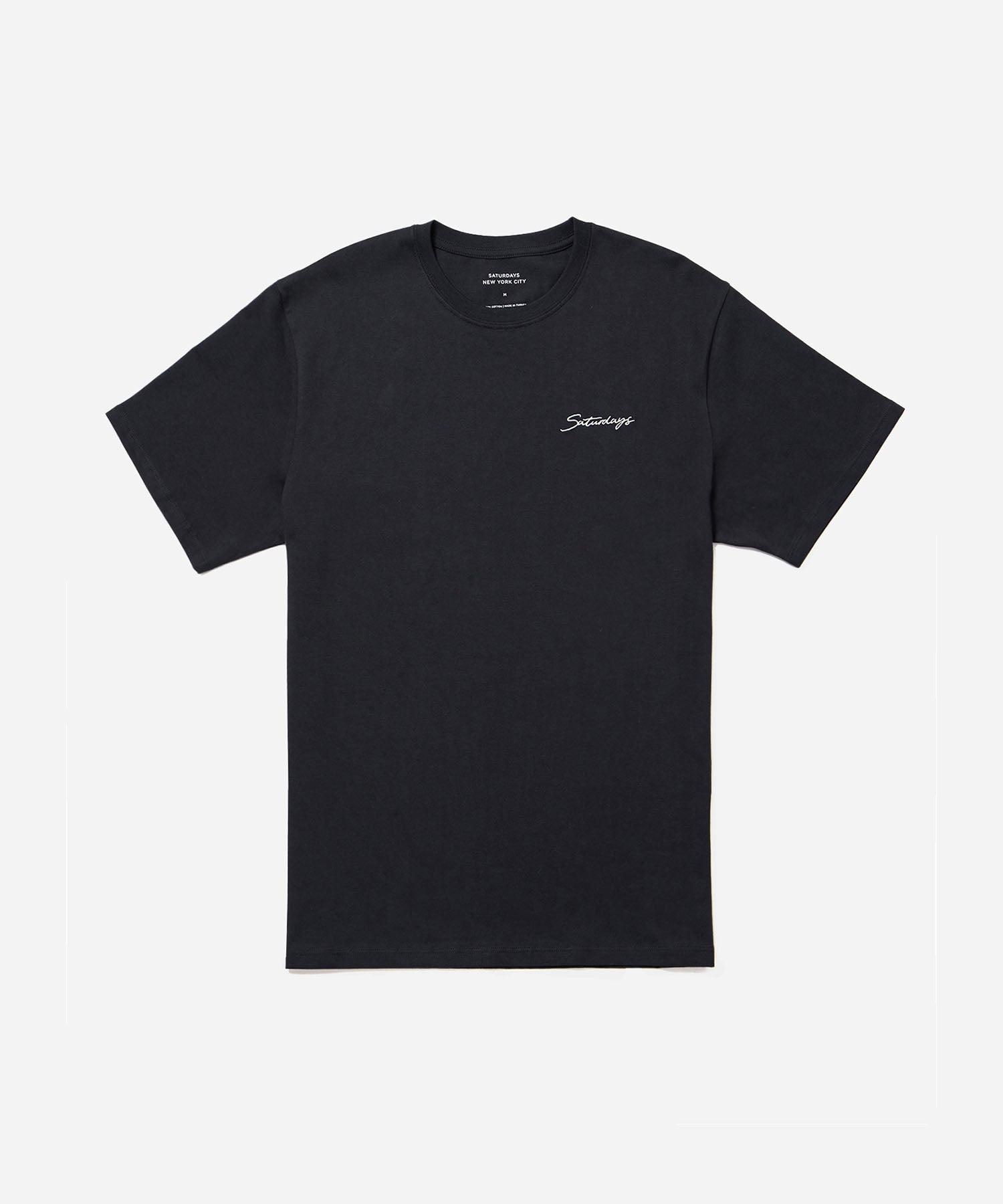 Black | Saturdays Embroidered Standard SS Tee