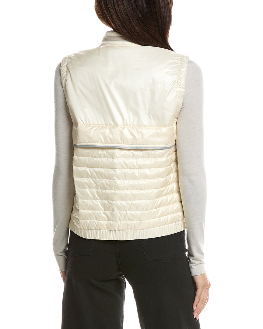 Moncler | Womens | Grenoble Guamiane Polyamide Vest - I | Off-White