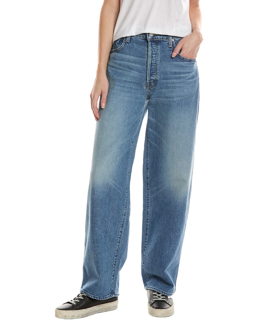 MOTHER | Womens | The Delinquent Button Nerdy Birds Gone Wild Jean | Blue
