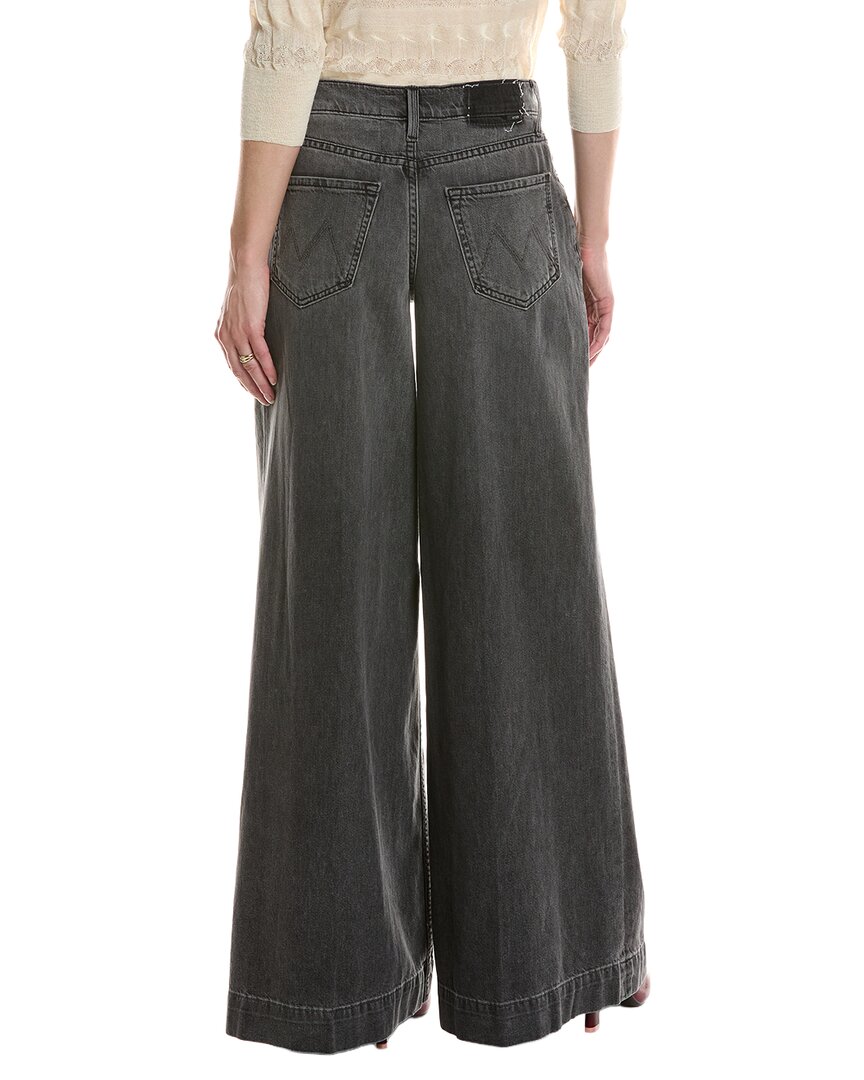 MOTHER | Womens | The Mid-Rise Headliner Heel Well Done Wide Leg Jean | Gray