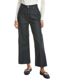 rag & bone | Womens | Lori High-Rise Wide Leg Crop Jean | Blue
