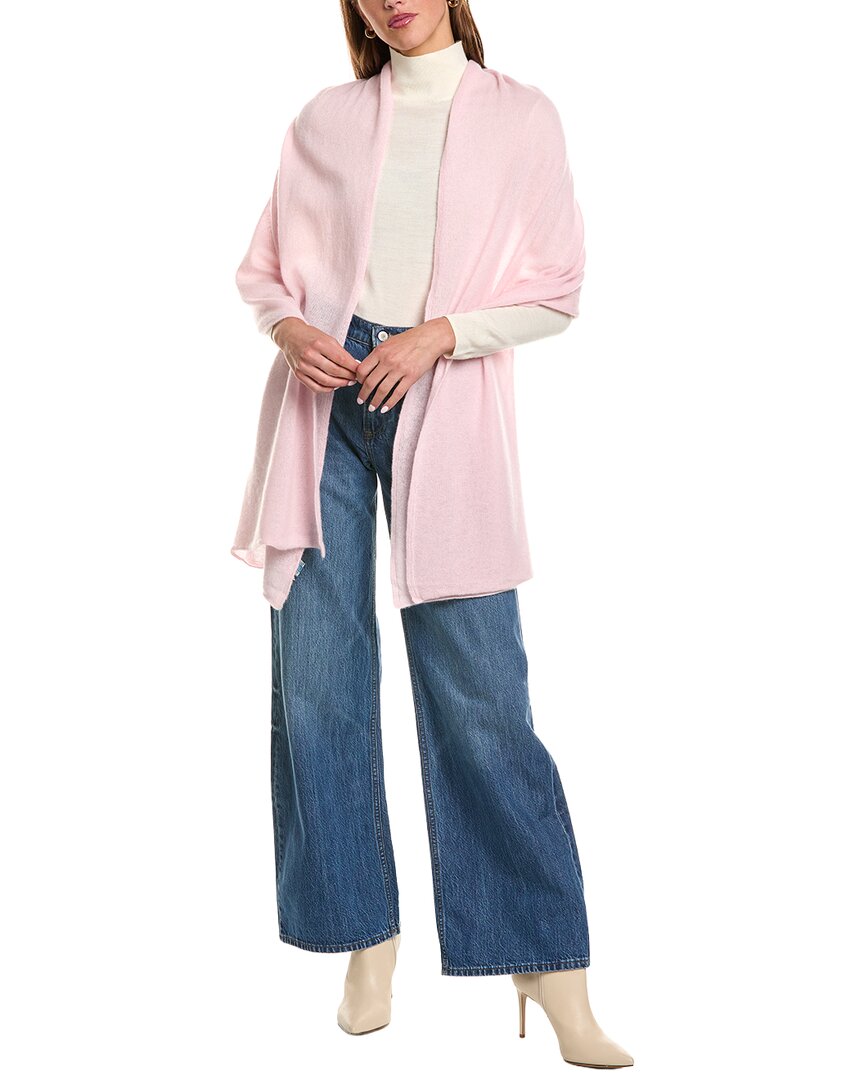 Portolano | Womens | Lightweight Cashmere Wrap | Pink