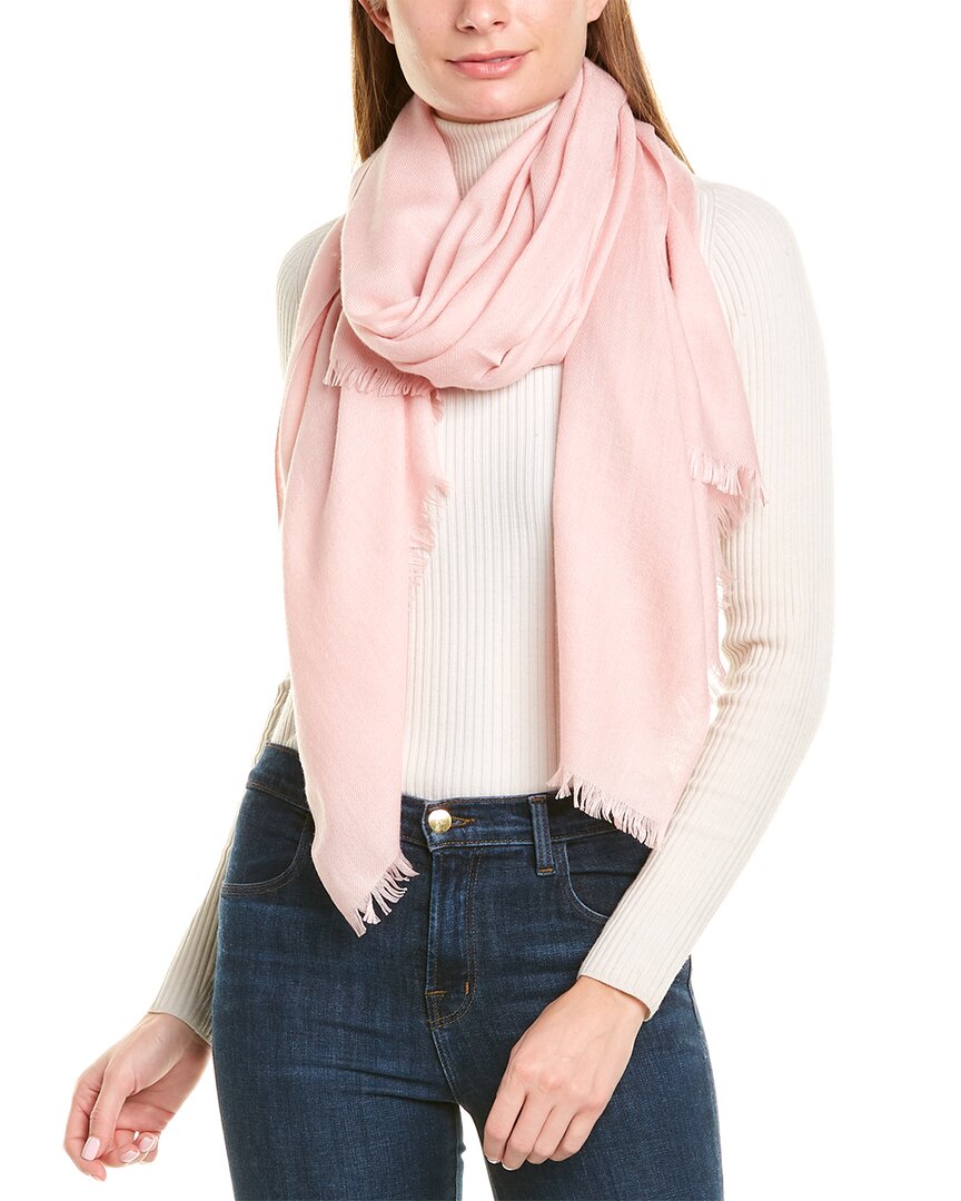 Amicale Cashmere | Womens | Solid Cashmere & Wool-Blend Wrap | Pink