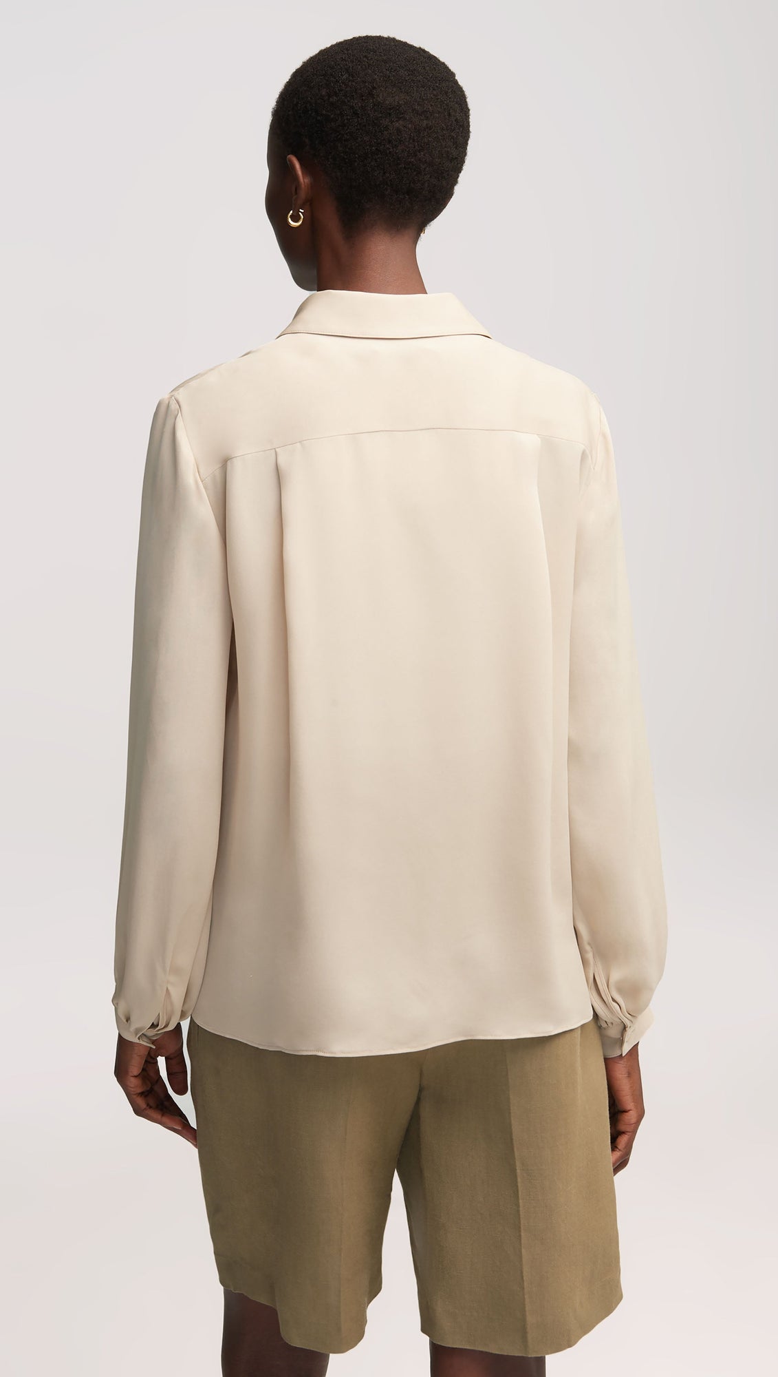 Vesey Blouse in Double Georgette | Sand