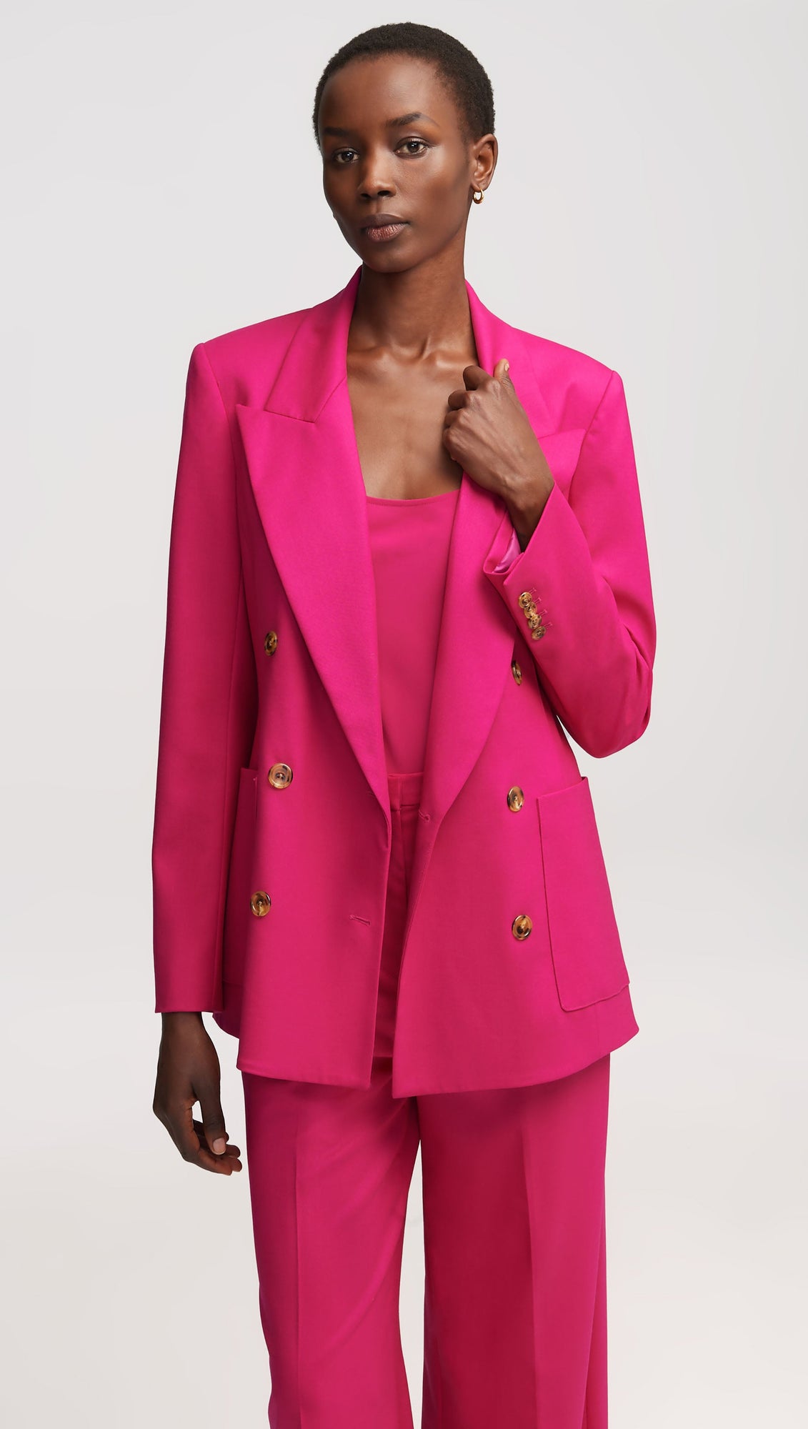 Chelsea Blazer in Seasonless Wool | Fuchsia