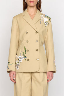 Brenna Blazer | Sand Embroidery