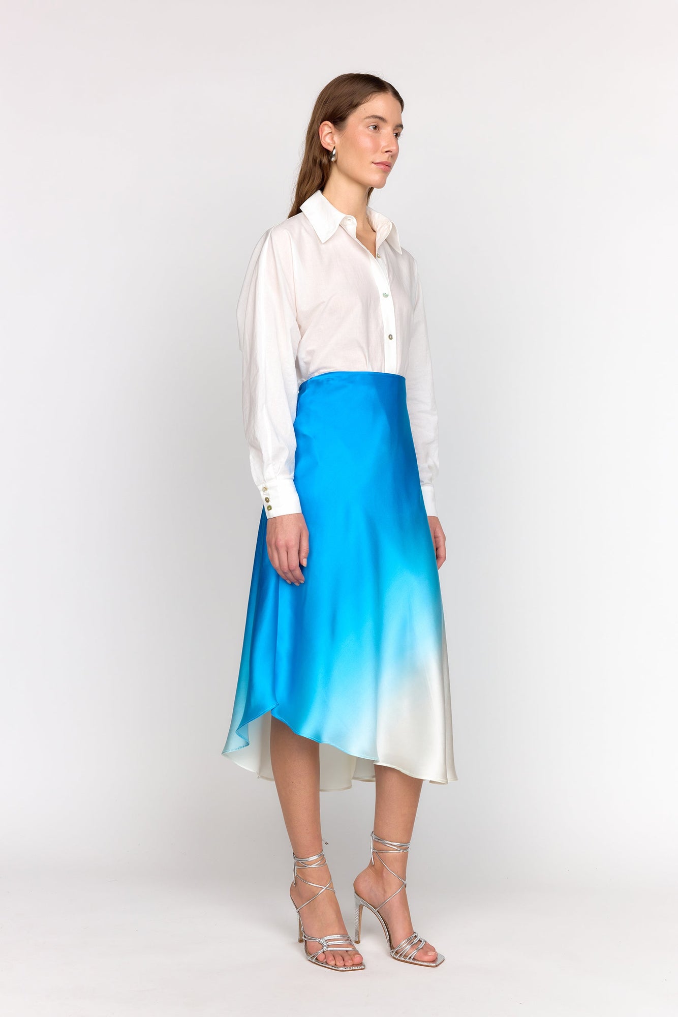 Josie Skirt | Blue Dip Dye