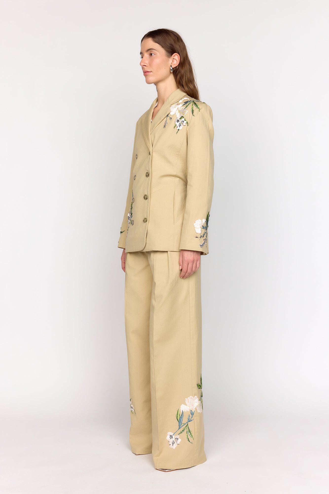 Brenna Blazer | Sand Embroidery