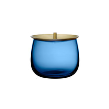 Beret Storage Box With Brass Lid - Small | Cobalt