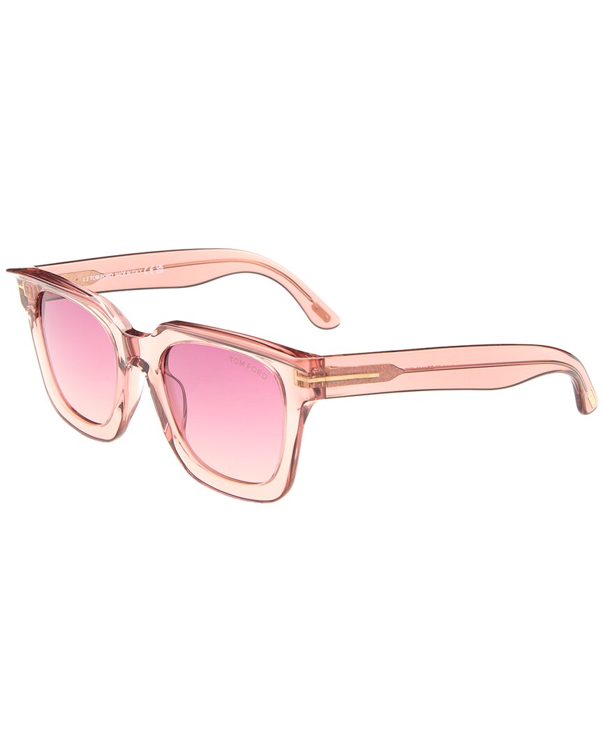 Tom Ford | Womens | Tamara 52mm Sunglasses | Pink | Violet Gradient Lens
