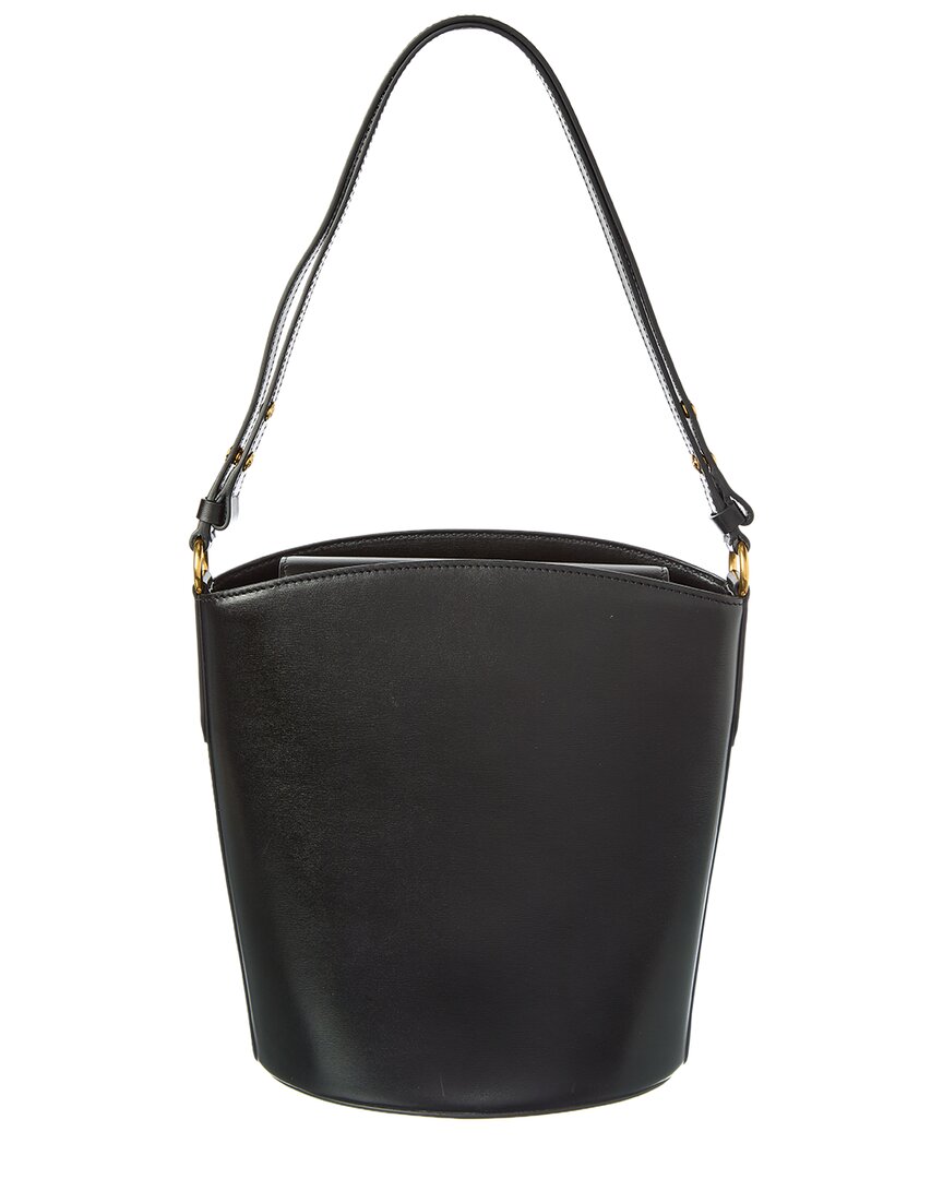 Tom Ford | Womens | Logo Medium Leather Bucket Bag | Black