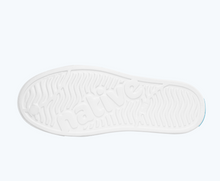 Bottom view of a Native Shoes Jefferson Print | Shell White/ Shell White/ Pastel Multi Stripe 2 Footwear