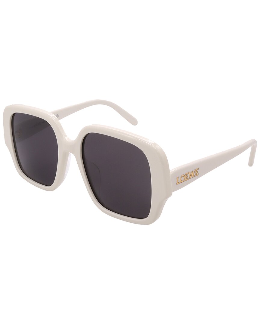 Loewe | Womens | LW40134U 54mm Sunglasses | Ivory | Grey Lens