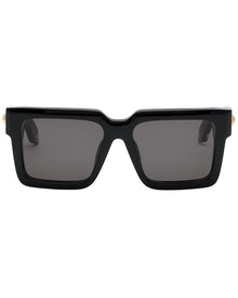 Roberto Cavalli | Womens | 55mm Sunglasses | Shiny Black | Smoke Lens