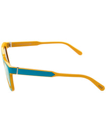 Loewe | Womens | LW40004I 56mm Sunglasses | Turquoise/Yellow | Gold Lens