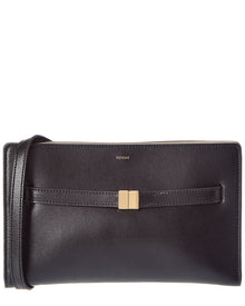 TOTEME | Womens | Logo Leather Shoulder Bag | Black