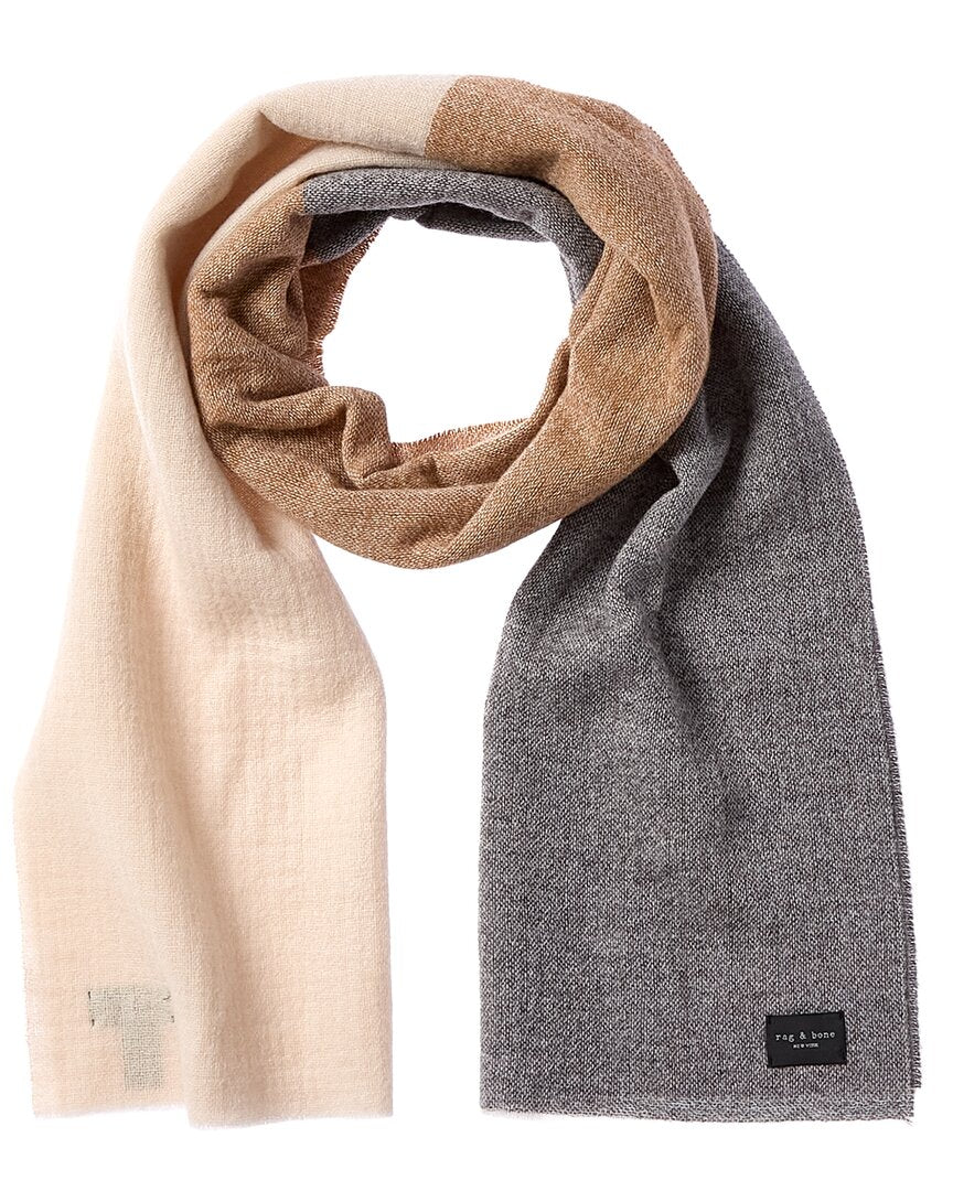 rag & bone | Unisex | Millie Wool Scarf | Grey