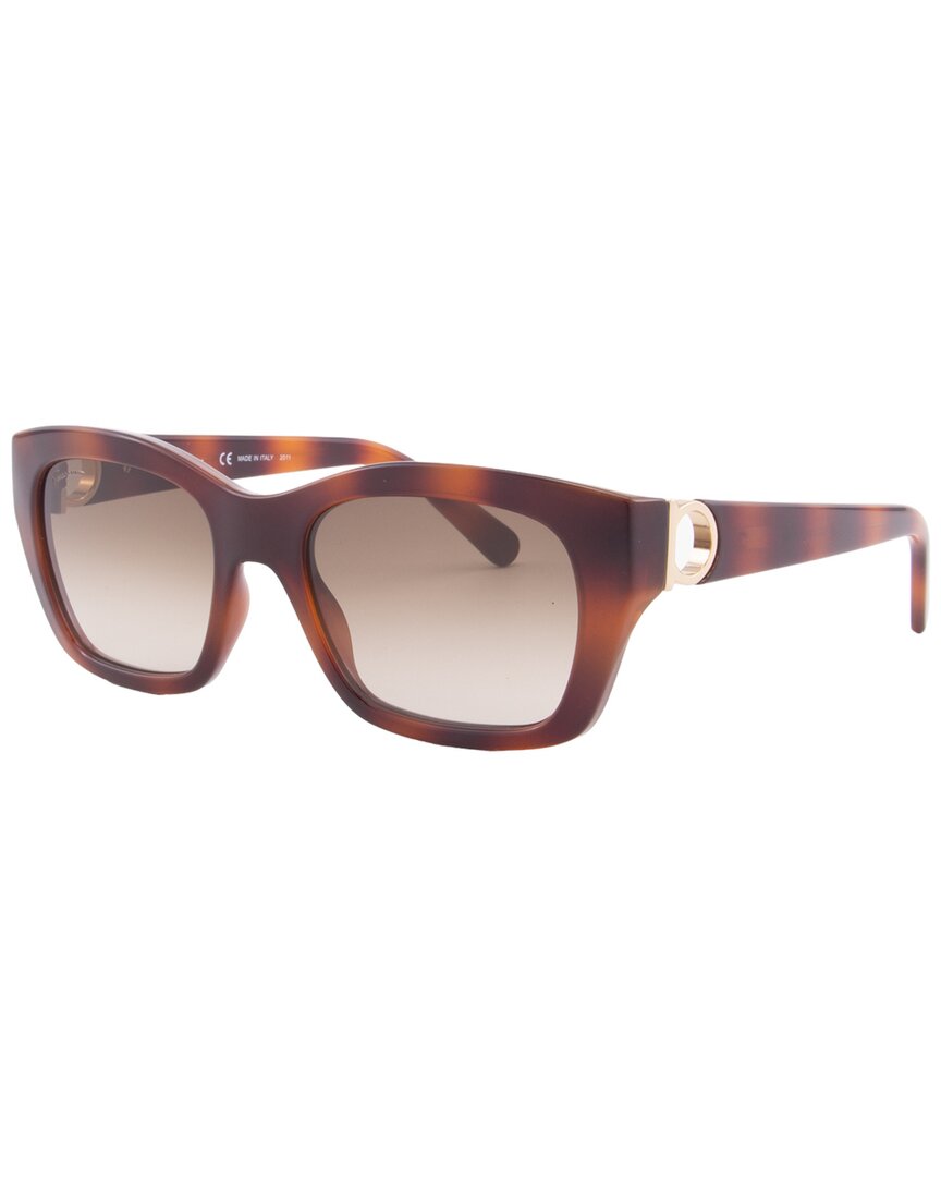 Ferragamo | Womens | SF1012S 53mm Sunglasses | Tortoise | Grey Gradient Lens