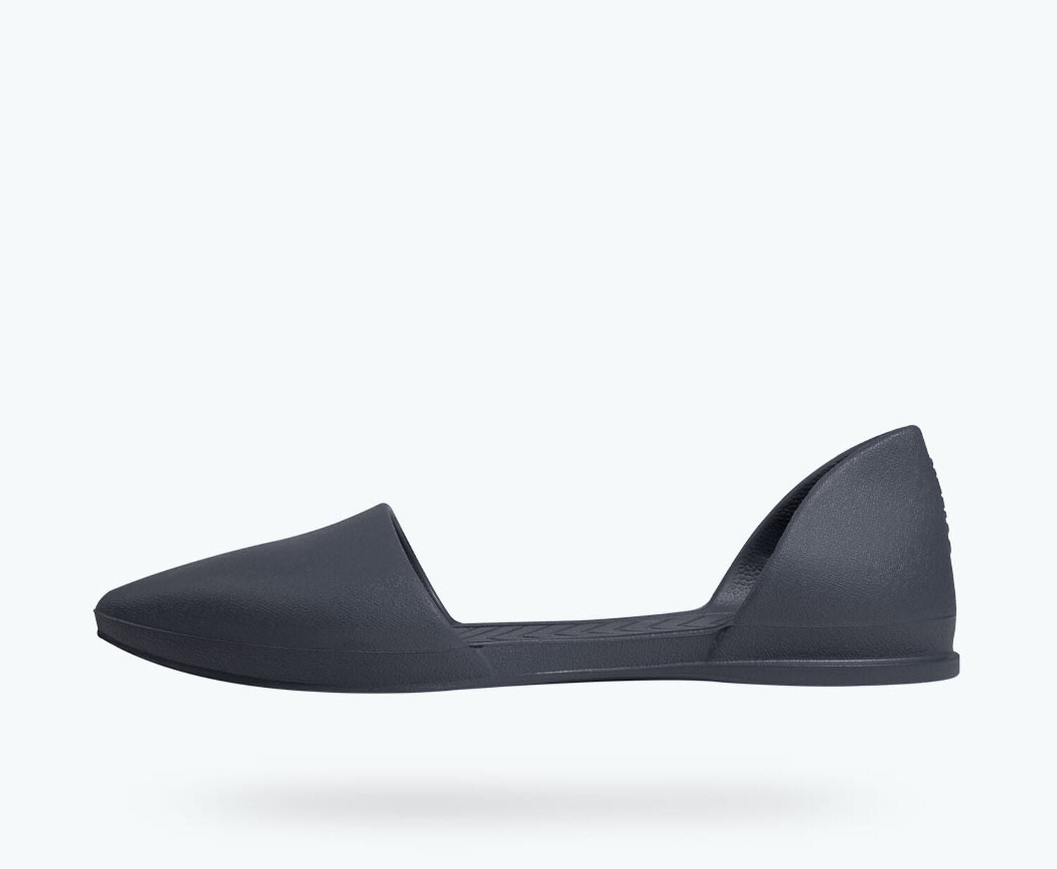 Side view of a Native Shoes Adults Audrey Bloom | Onyx Footwear