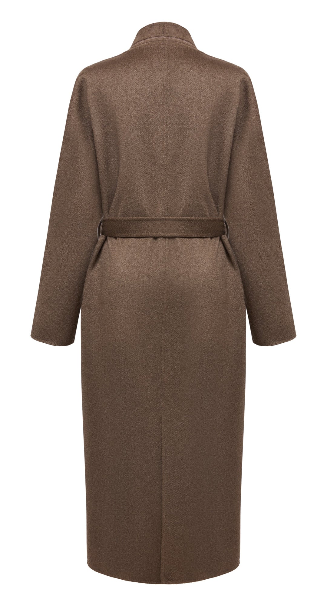 Thin-Strap Cashmere Coat | Brown