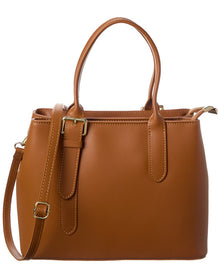 Italian Leather | Womens | Top Handle Bag | Brown
