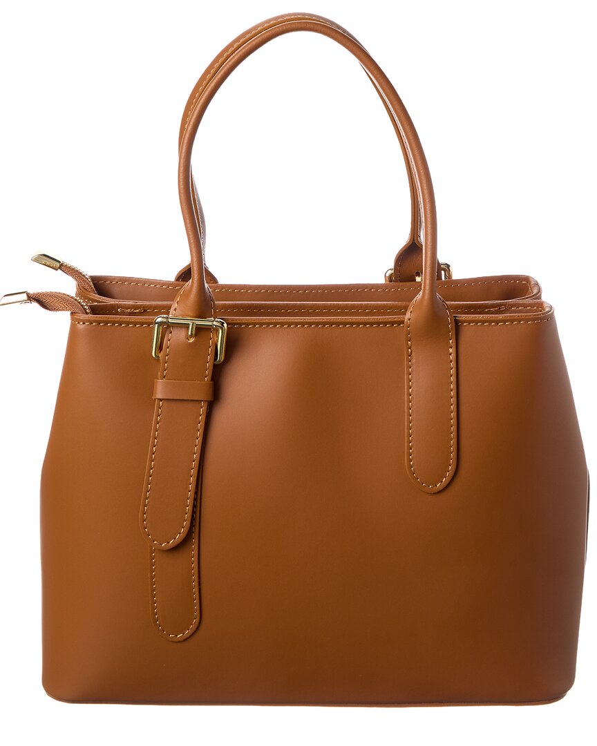 Italian Leather | Womens | Top Handle Bag | Brown