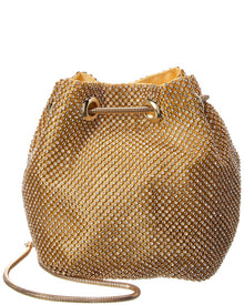 Rene Ruiz | Womens | Allover Crystal Bucket Bag | Gold