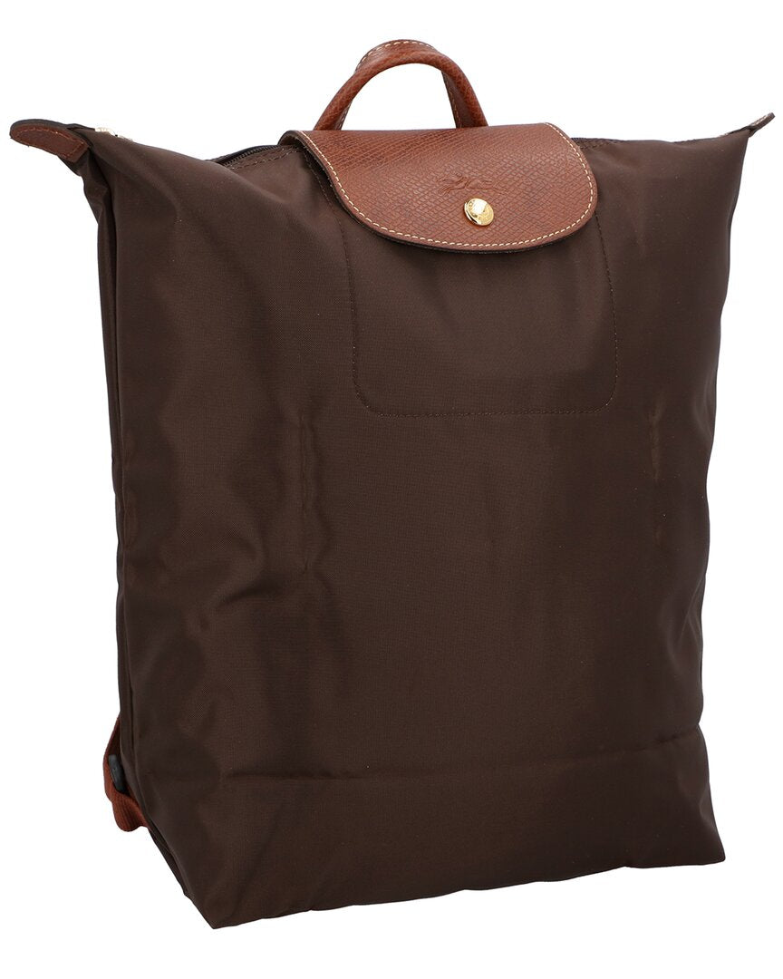 Longchamp | Unisex | Le Pliage Original Medium Canvas Backpack | Brown