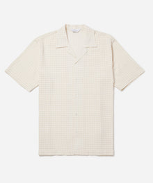 Antique White | Canty Sheer Check SS Shirt