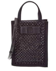 Ferragamo | Womens | Small Suede Tote | Black