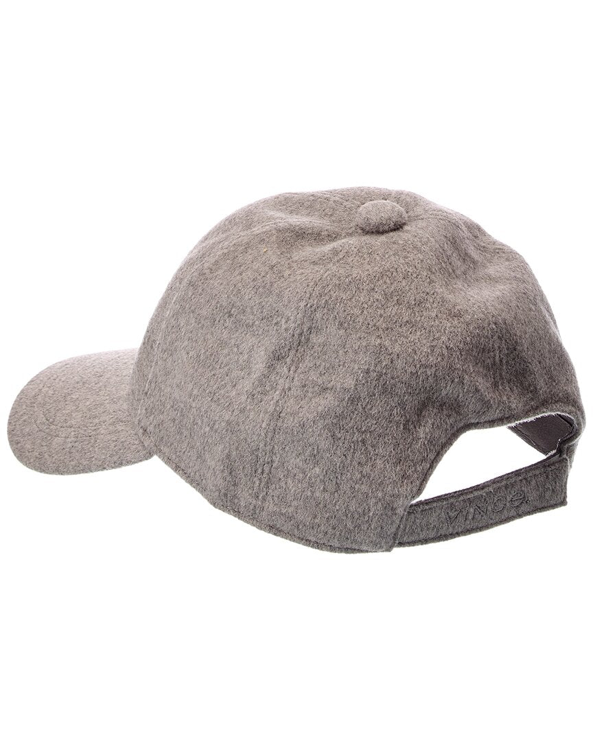 Vince | Unisex | Wool, Cashmere & Silk-Blend Baseball Cap | Grey