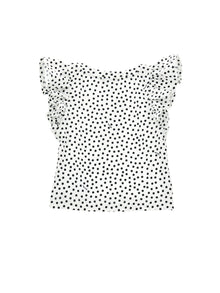 Girls | Jersey Tank Top With Trim | White/Black
