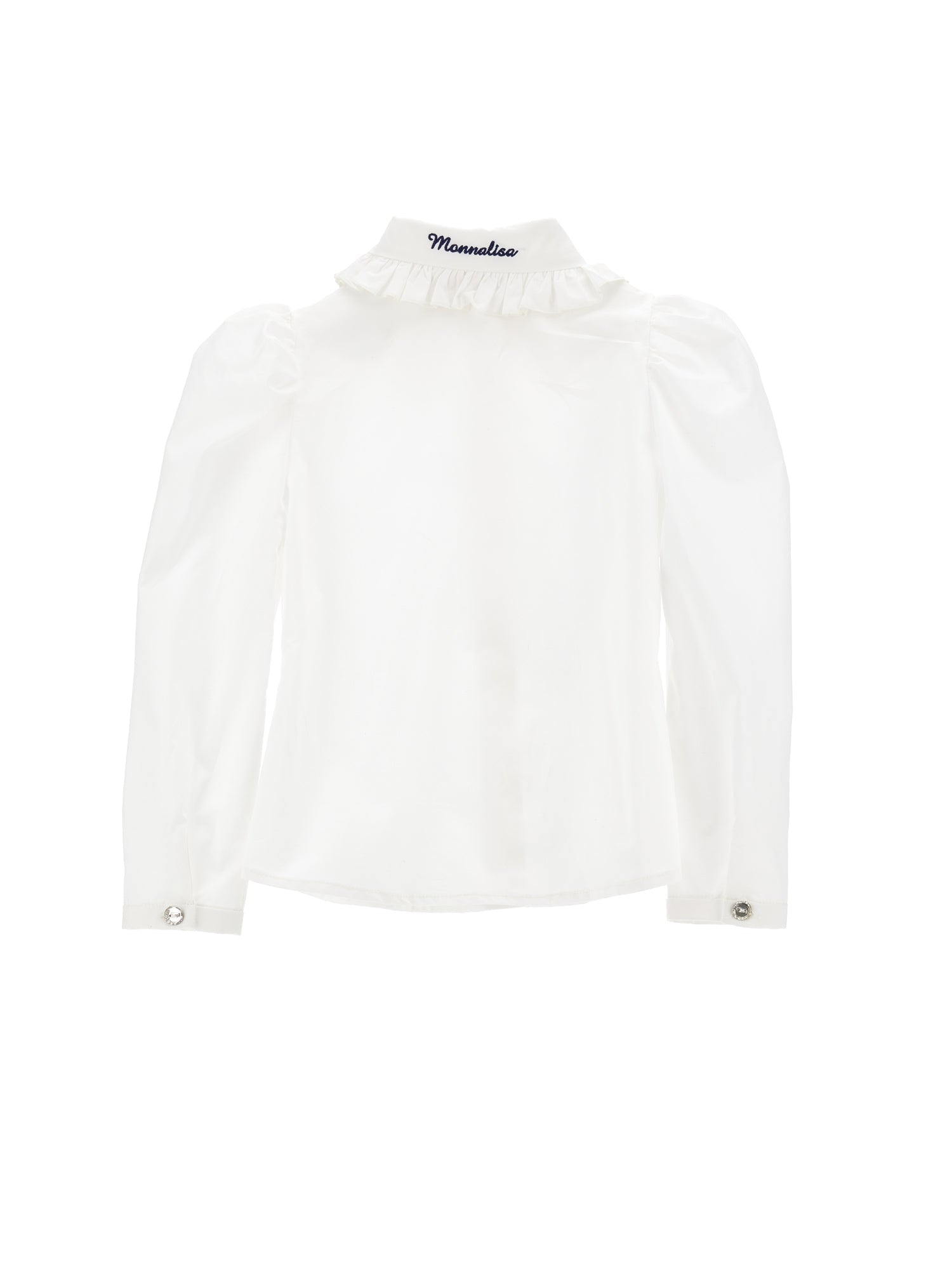 Girls | Embroidered Cotton Shirt | Cream