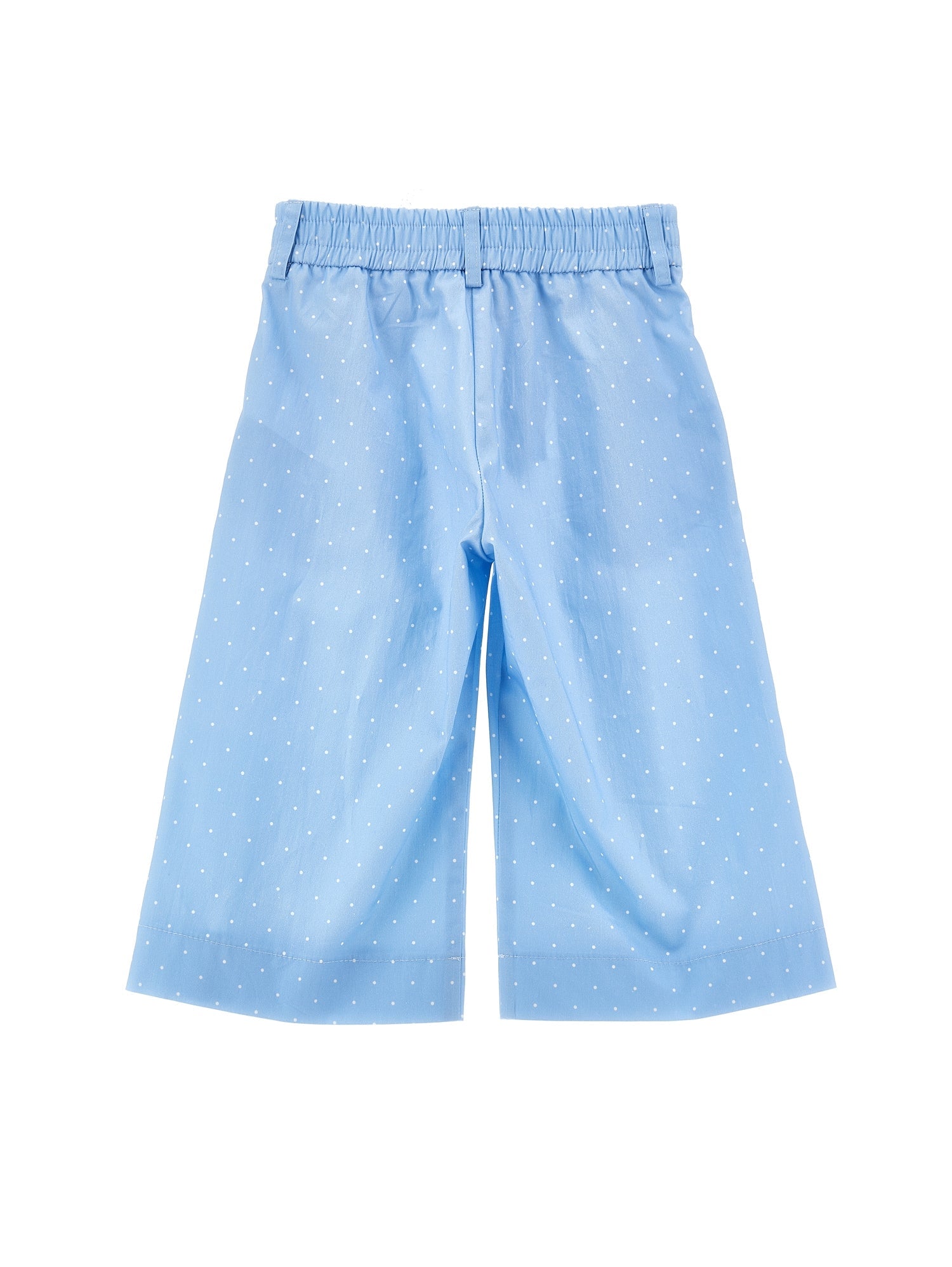 Girls | Cropped Poplin Trousers | Sky Blue