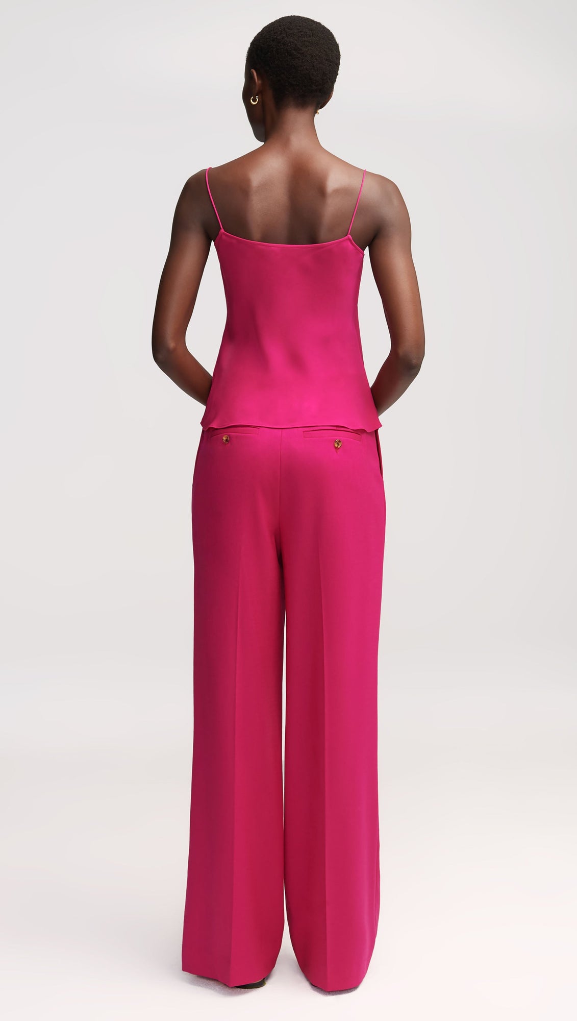 Camisole in Double Georgette | Fuchsia