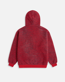 Speckled Terry Zip Hoodie | Fiery Red