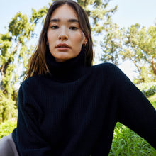 Womens | Ellie Chunky Cashmere Turtleneck | Black
