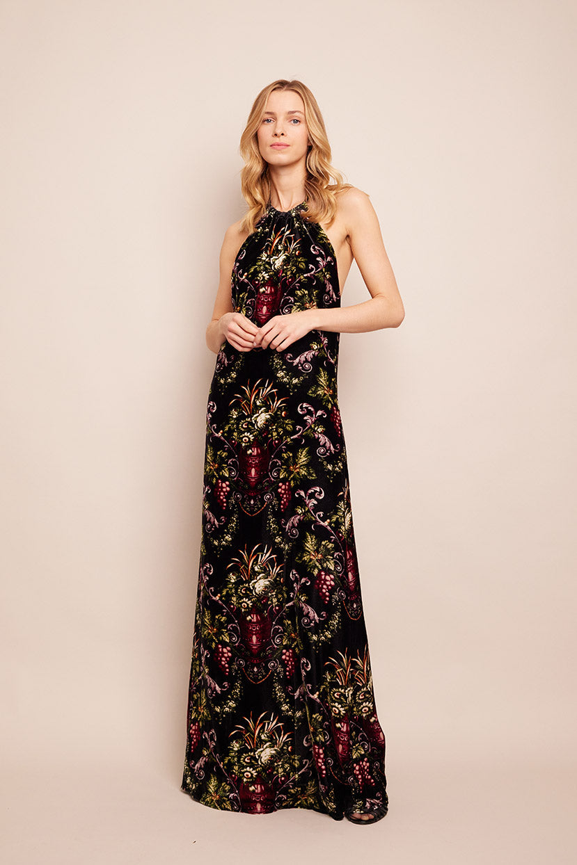 Geneva Dress | Black Fleur