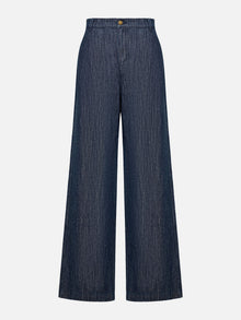Loose Slimming Denim Jeans | Navy