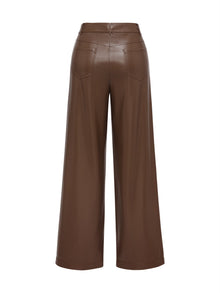 Pleated Pant | Brown