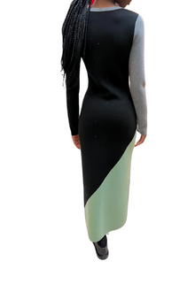 ZANKOV Miki Knit Colorblock Dress