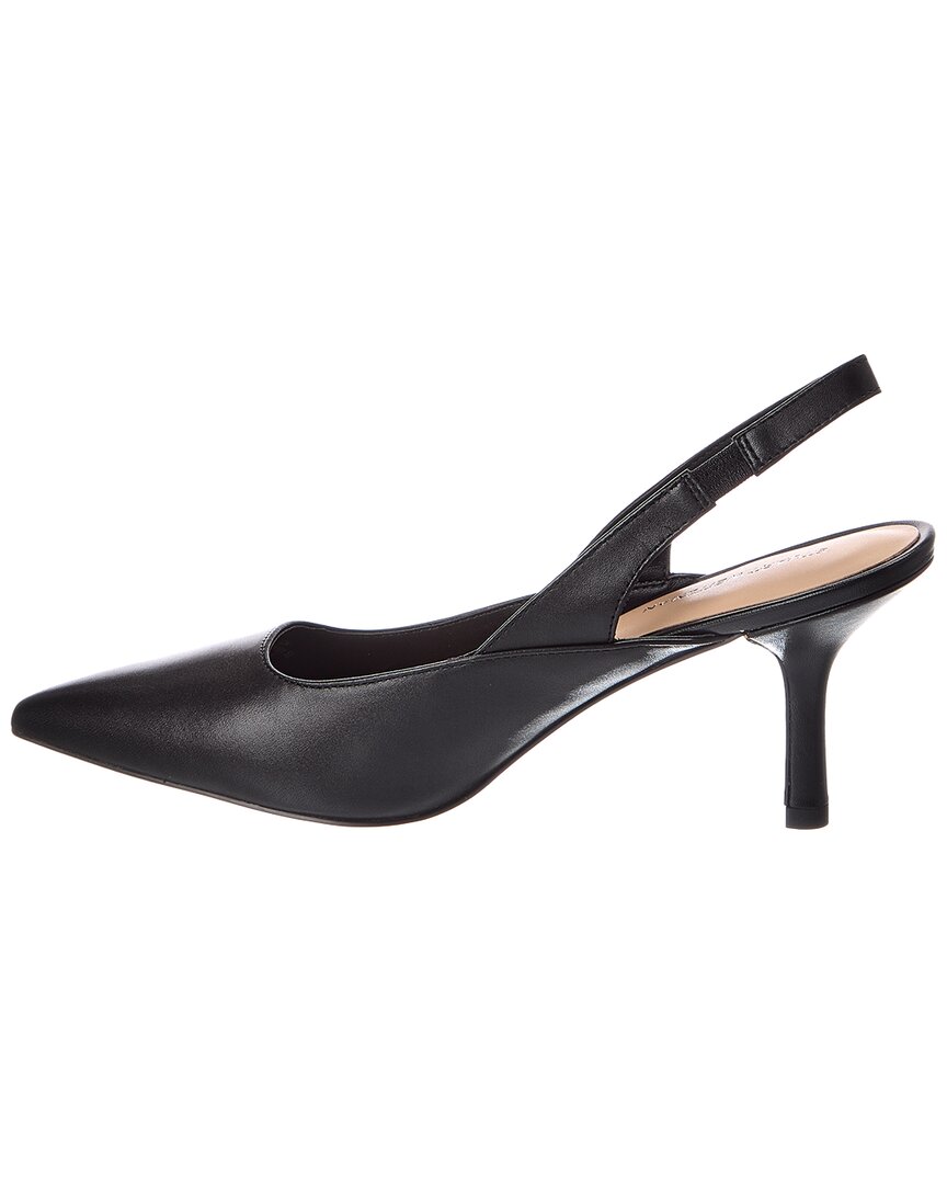 Stuart Weitzman | Womens | Zuri 75 Leather Slingback Pump | Black