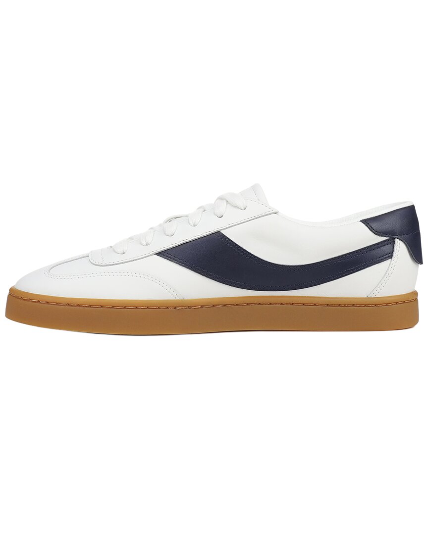 Vince | Womens | Korrin-B Leather Sneaker | White/Night Blue