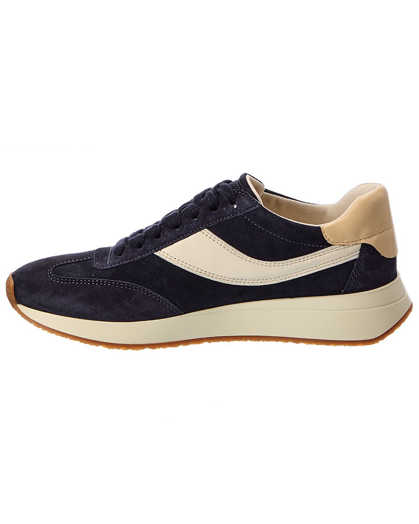 Vince | Womens | Olla Runner-B Leather Sneaker | Blue