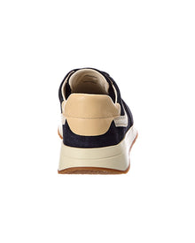 Vince | Womens | Olla Runner-B Leather Sneaker | Blue