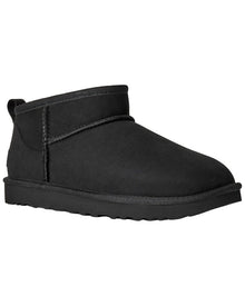 UGG | Womens | Classic Ultra Mini Suede & Shearling Boot | Black