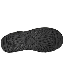 UGG | Womens | Classic Ultra Mini Suede & Shearling Boot | Black
