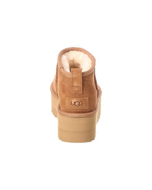 UGG | Womens | Classic Ultra Mini Suede Platform Boot | Brown