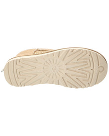 UGG | Womens | W Classic Ultra Mini Biarritz Suede Bootie | Beige