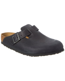 Birkenstock | Womens | Boston Oiled Leather Clog | Black